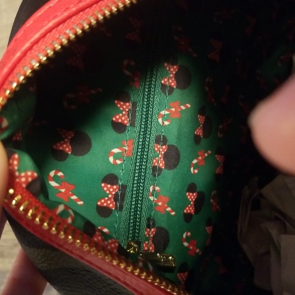 Loungefly 3 BOWS Scented NWT Hard Tag Backpack Minnie Mouse Christmas main image 11